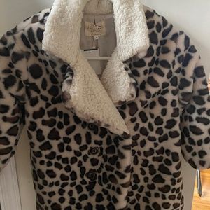 NWT Hannah Banana Leopard Coat